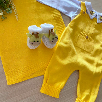 Saída Maternidade Tricot Girafa