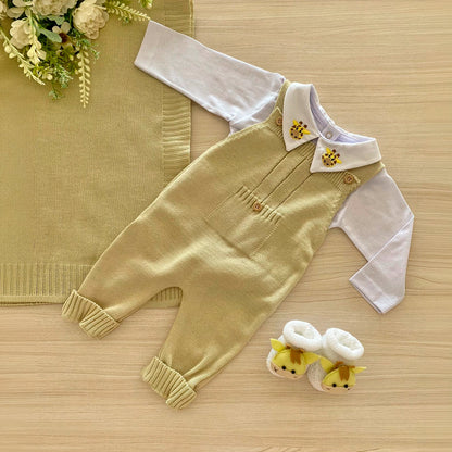 Saída Maternidade Tricot Girafa