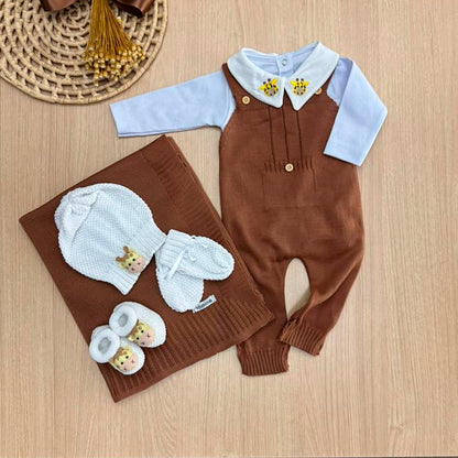 Saída Maternidade Tricot Girafa