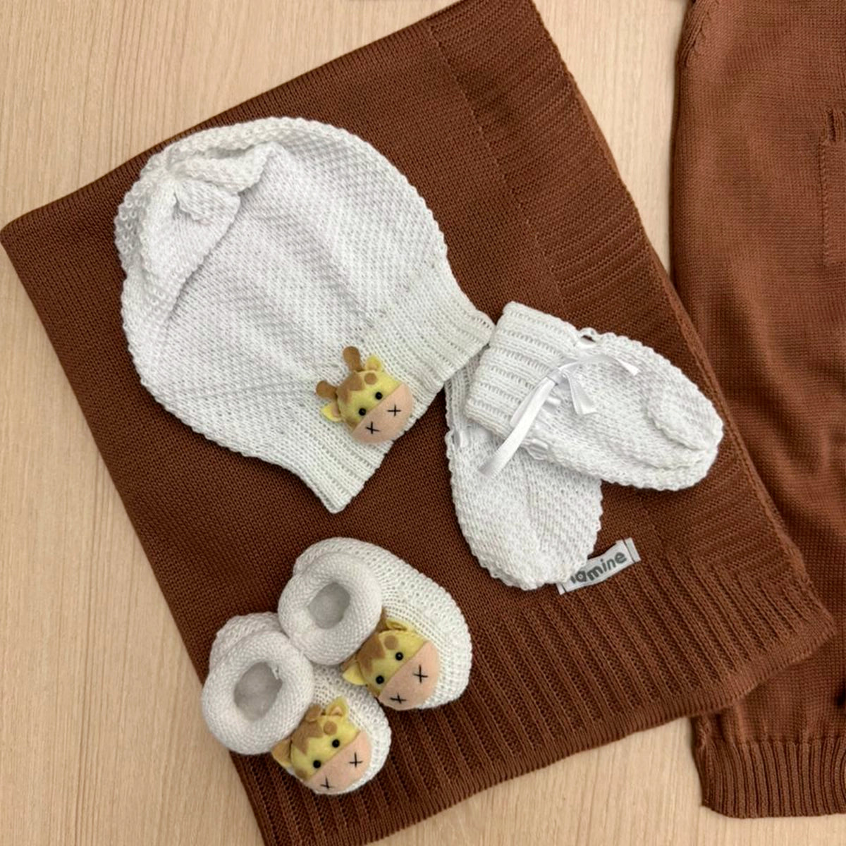 Saída Maternidade Tricot Girafa
