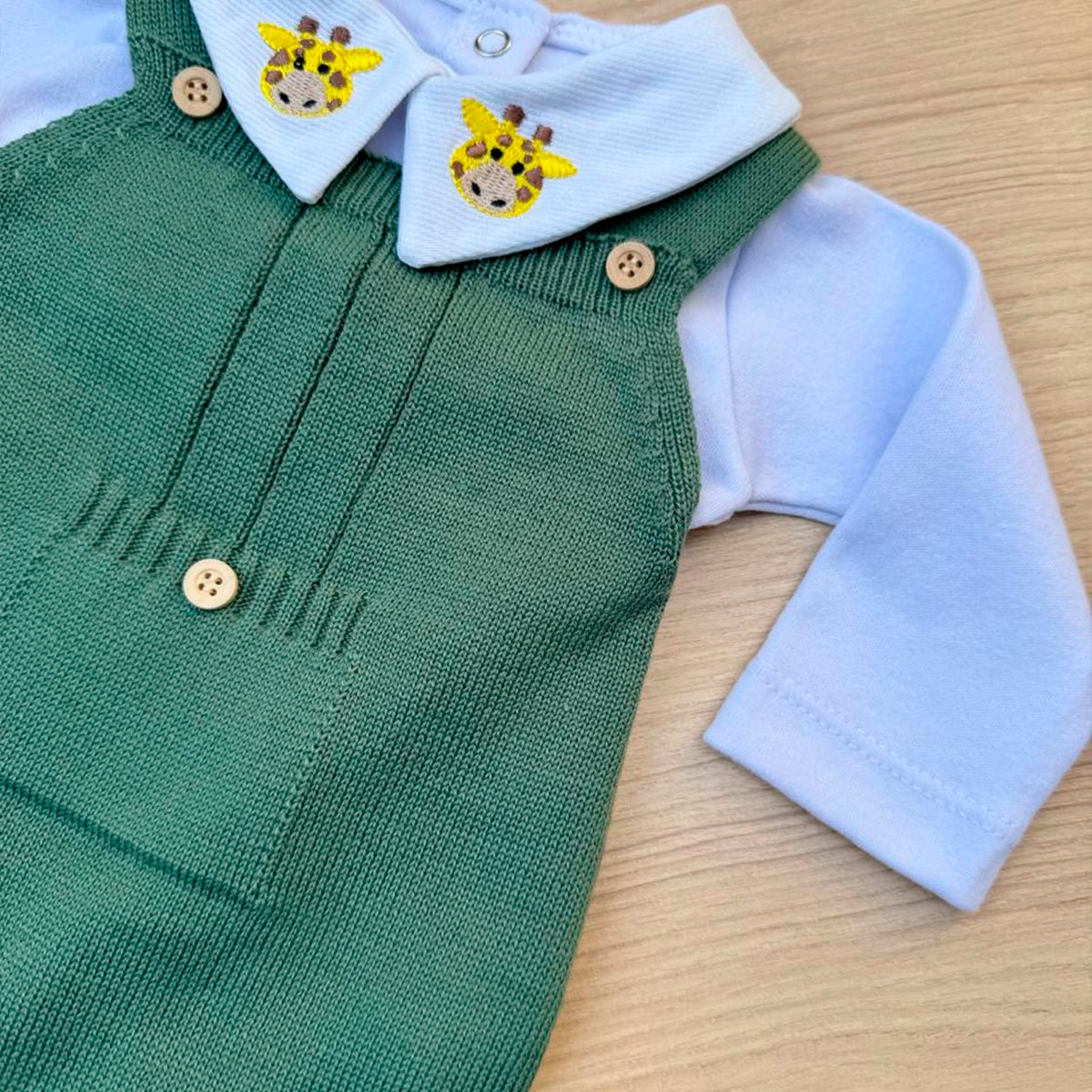 Saída Maternidade Tricot Girafa