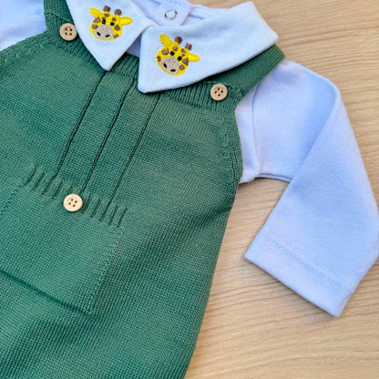 Saída Maternidade Tricot Girafa