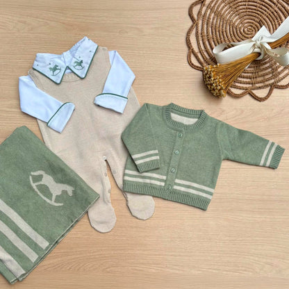 Saída Maternidade Tricot Hugo