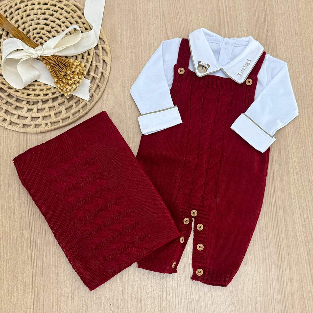 Saída Maternidade Tricot Thiago Personalizado