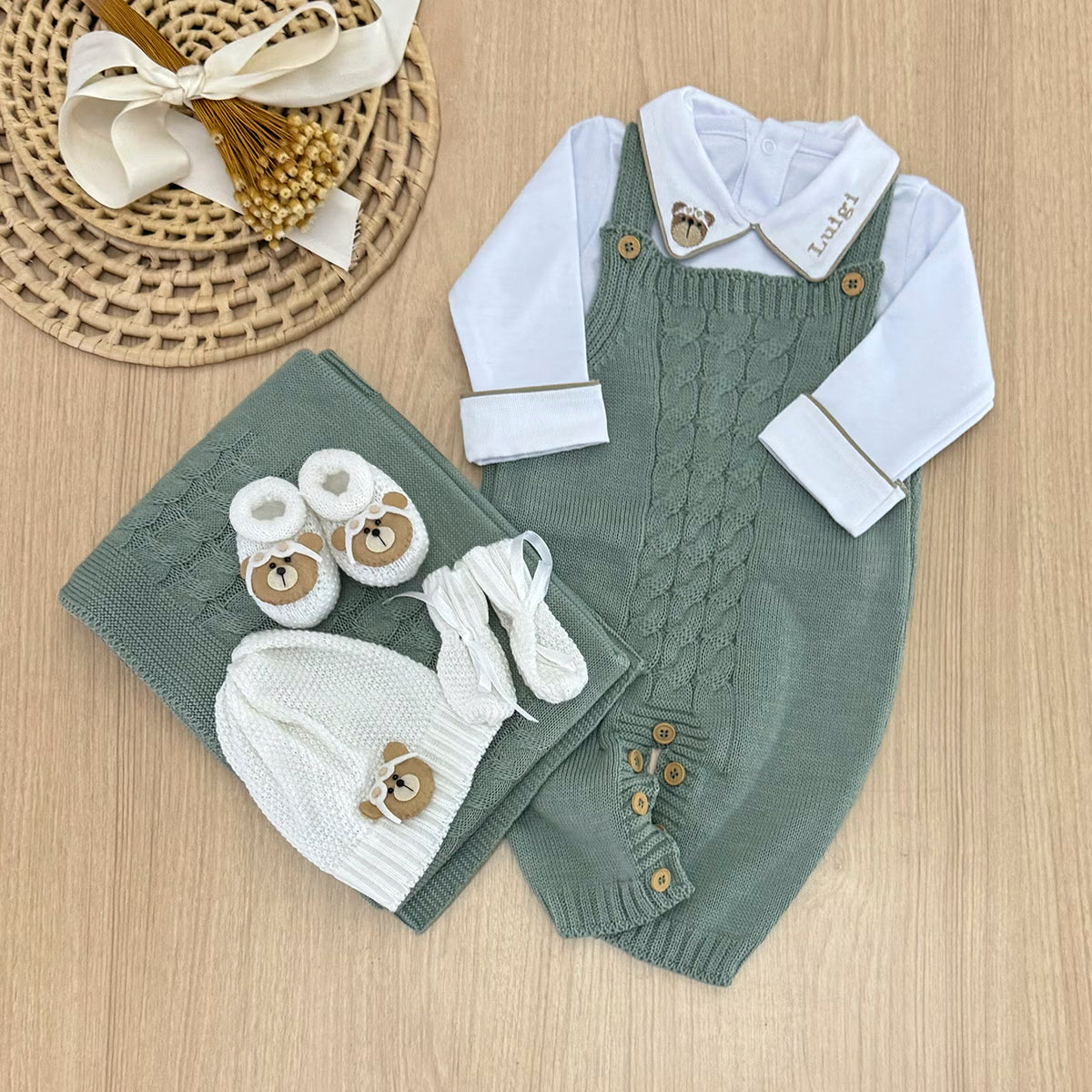 Saída Maternidade Tricot Thiago Personalizado
