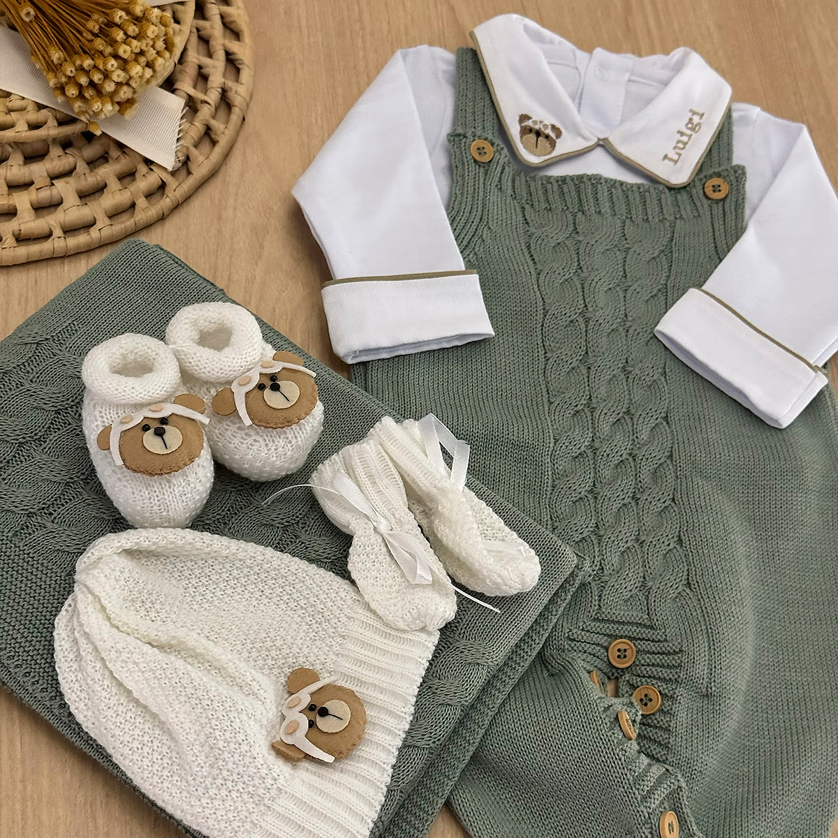 Saída Maternidade Tricot Thiago Personalizado