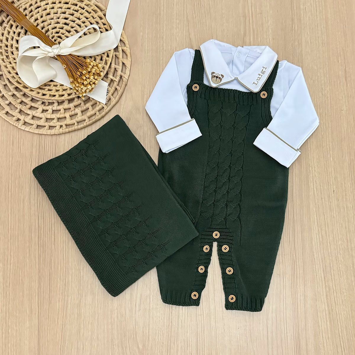 Saída Maternidade Tricot Thiago Personalizado