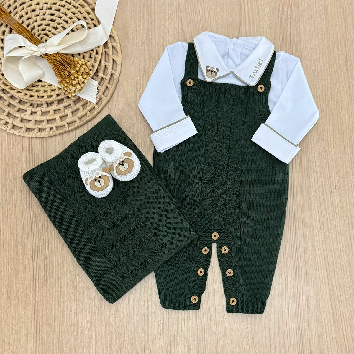 Saída Maternidade Tricot Thiago Personalizado