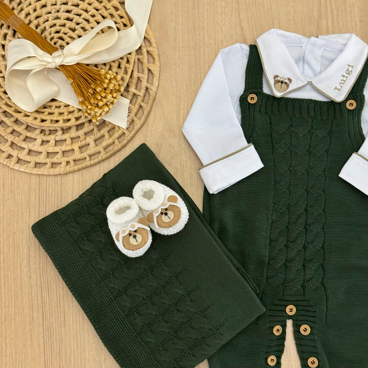 Saída Maternidade Tricot Thiago Personalizado