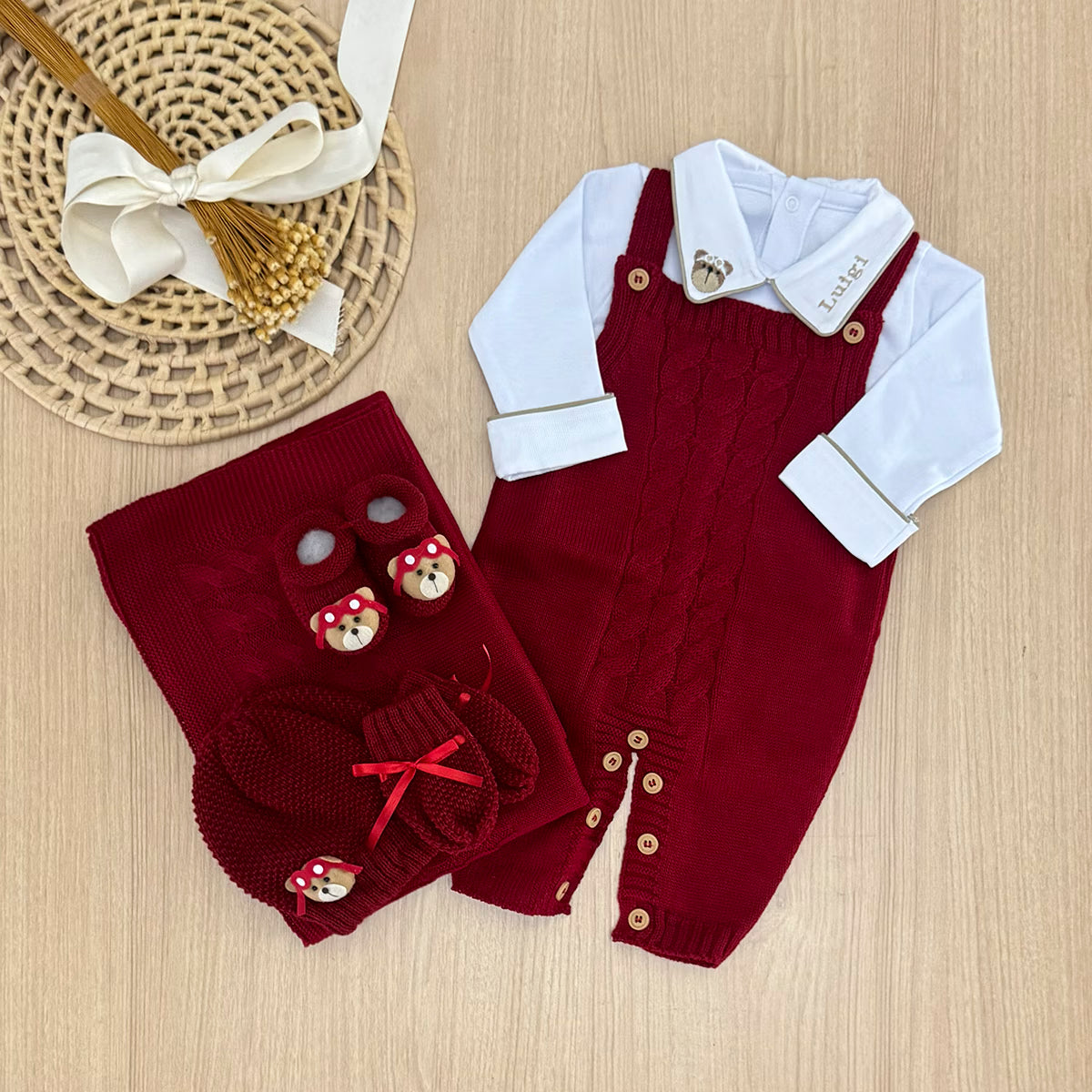 Saída Maternidade Tricot Thiago Personalizado