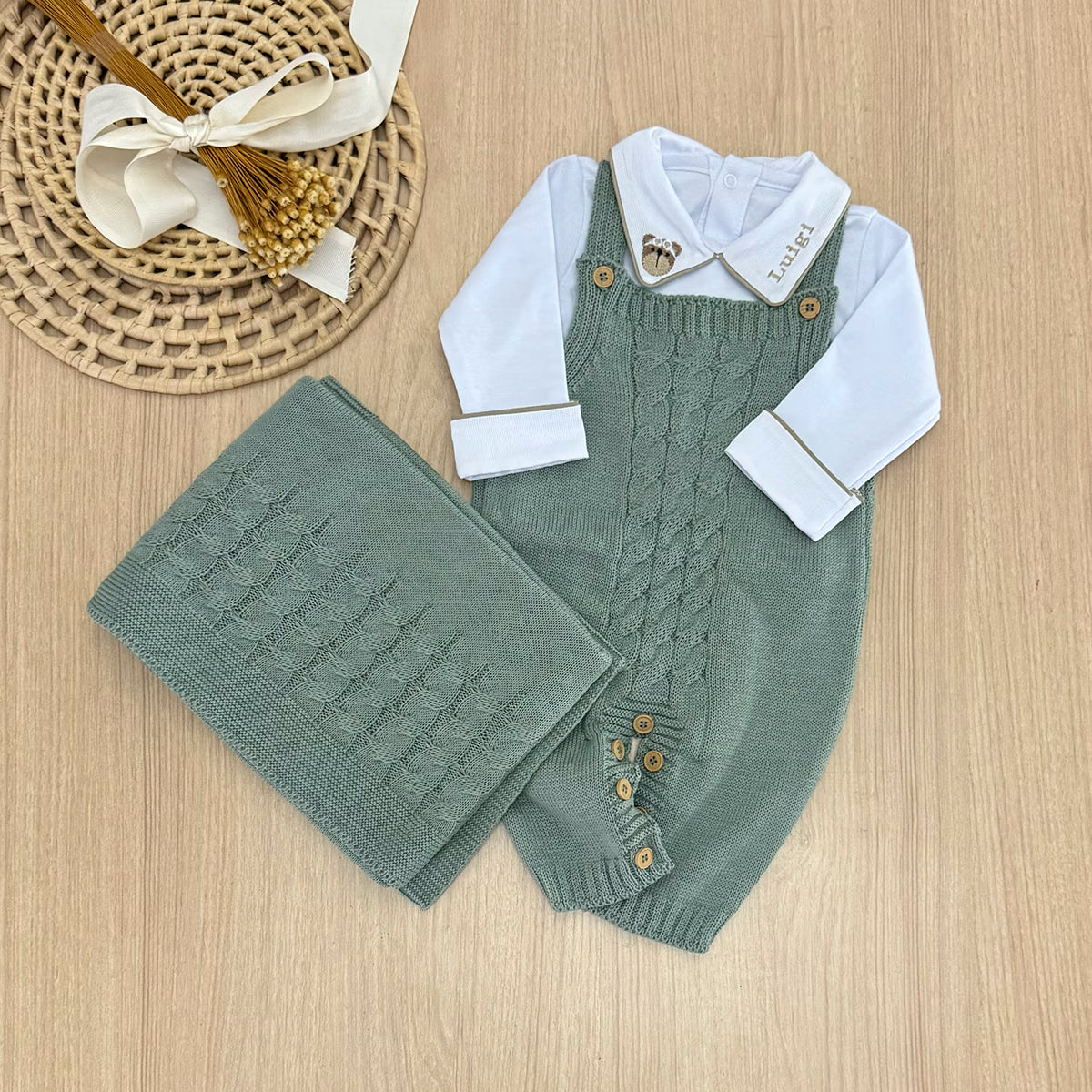 Saída Maternidade Tricot Thiago Personalizado