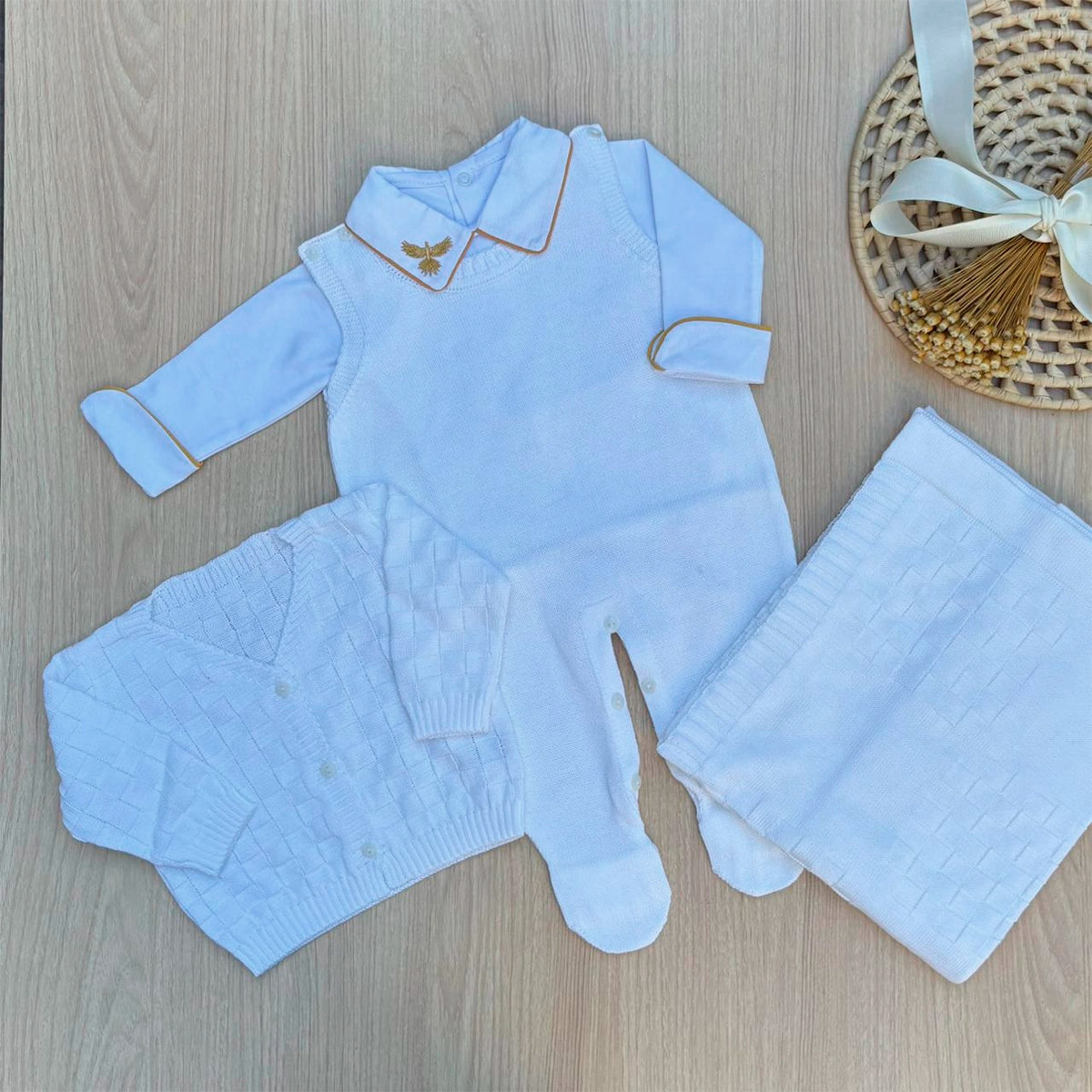 Saída Maternidade Tricot Leo