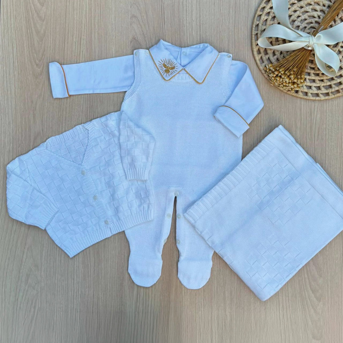Saída Maternidade Tricot Leo