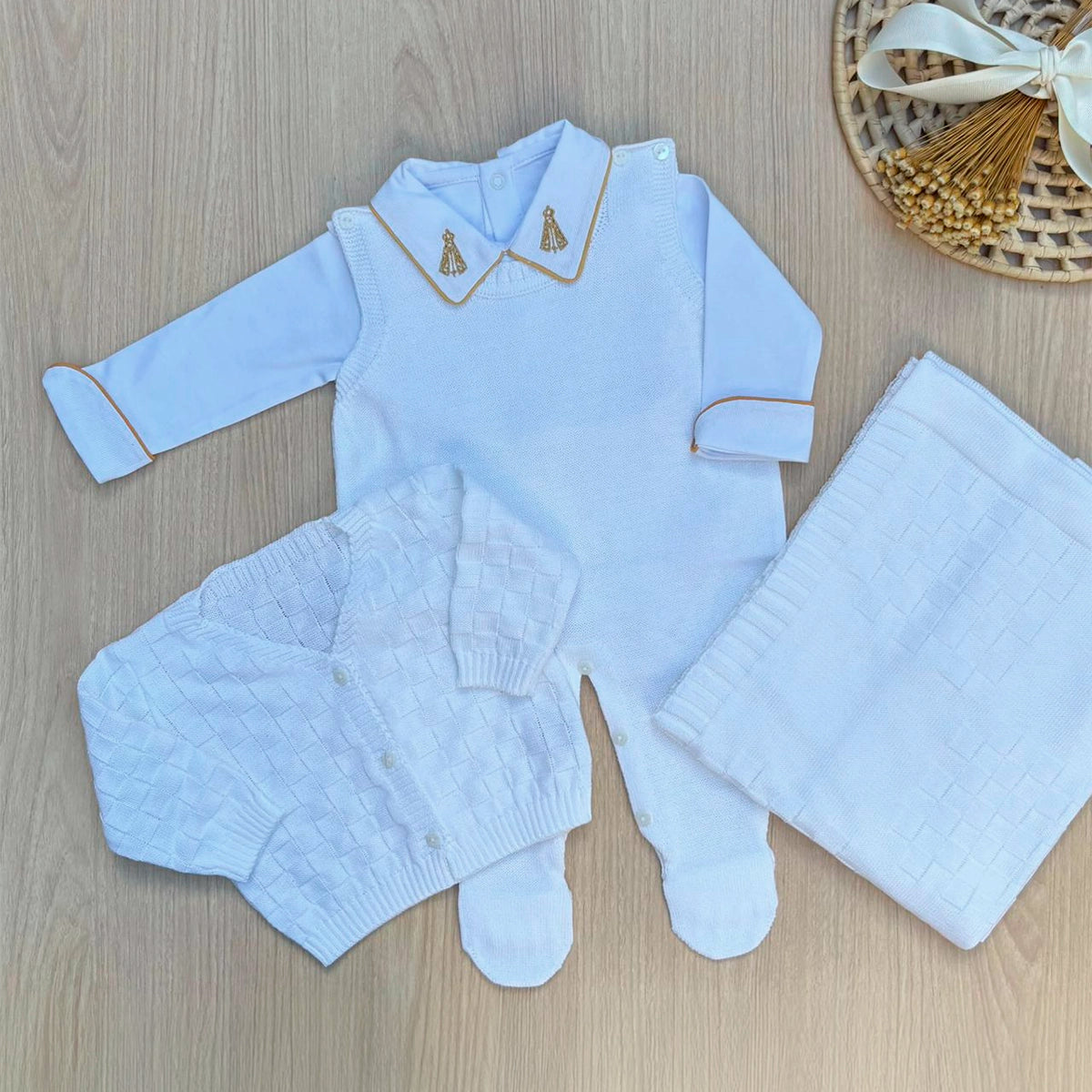 Saída Maternidade Tricot Leo