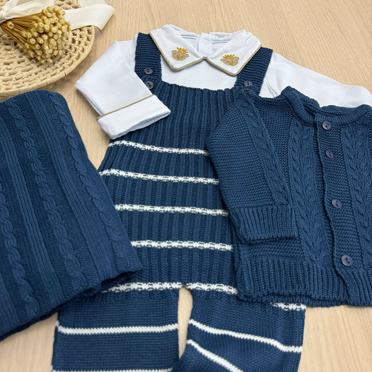 Saída Maternidade Tricot Davi