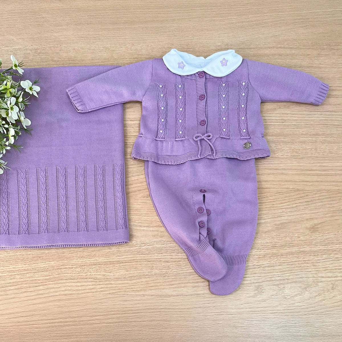 Saída Maternidade Tricot Liz