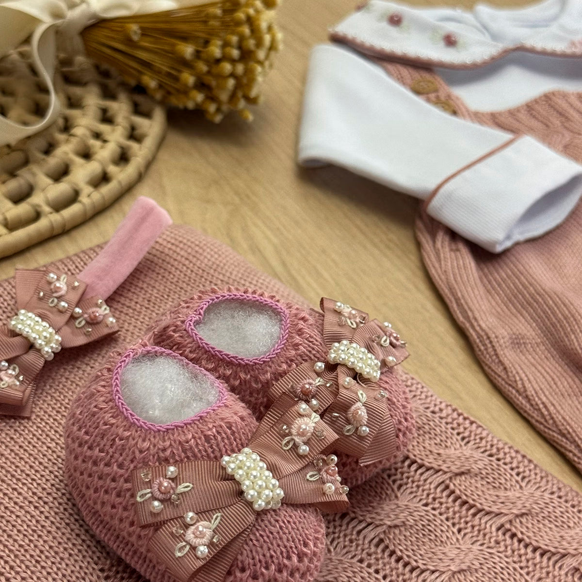 Saída Maternidade Tricot Lola Personalizado