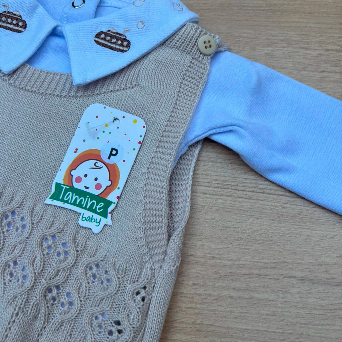 Macacão Bebê Tricot Joca