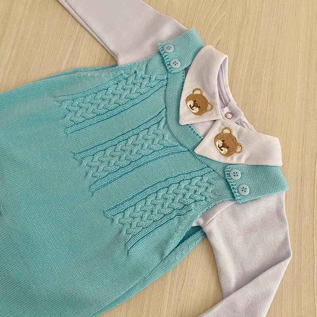 Macacão Bebê Tricot Madrid