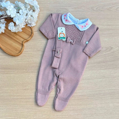 Macacão Bebê Tricot Maitê