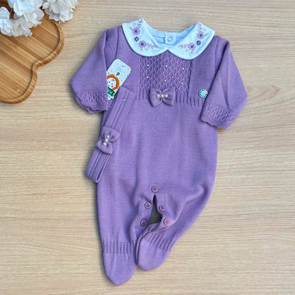 Macacão Bebê Tricot Maitê