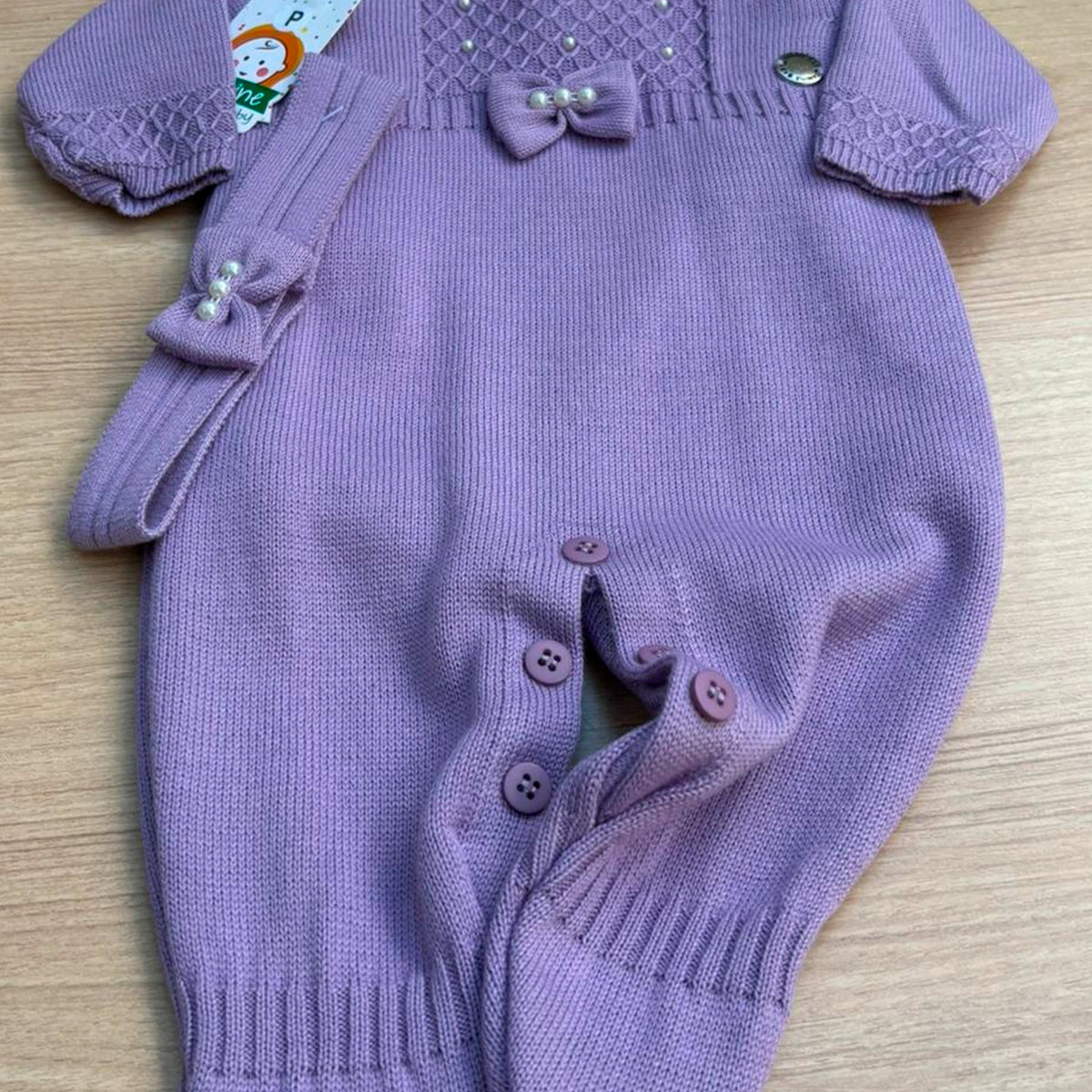 Macacão Bebê Tricot Maitê