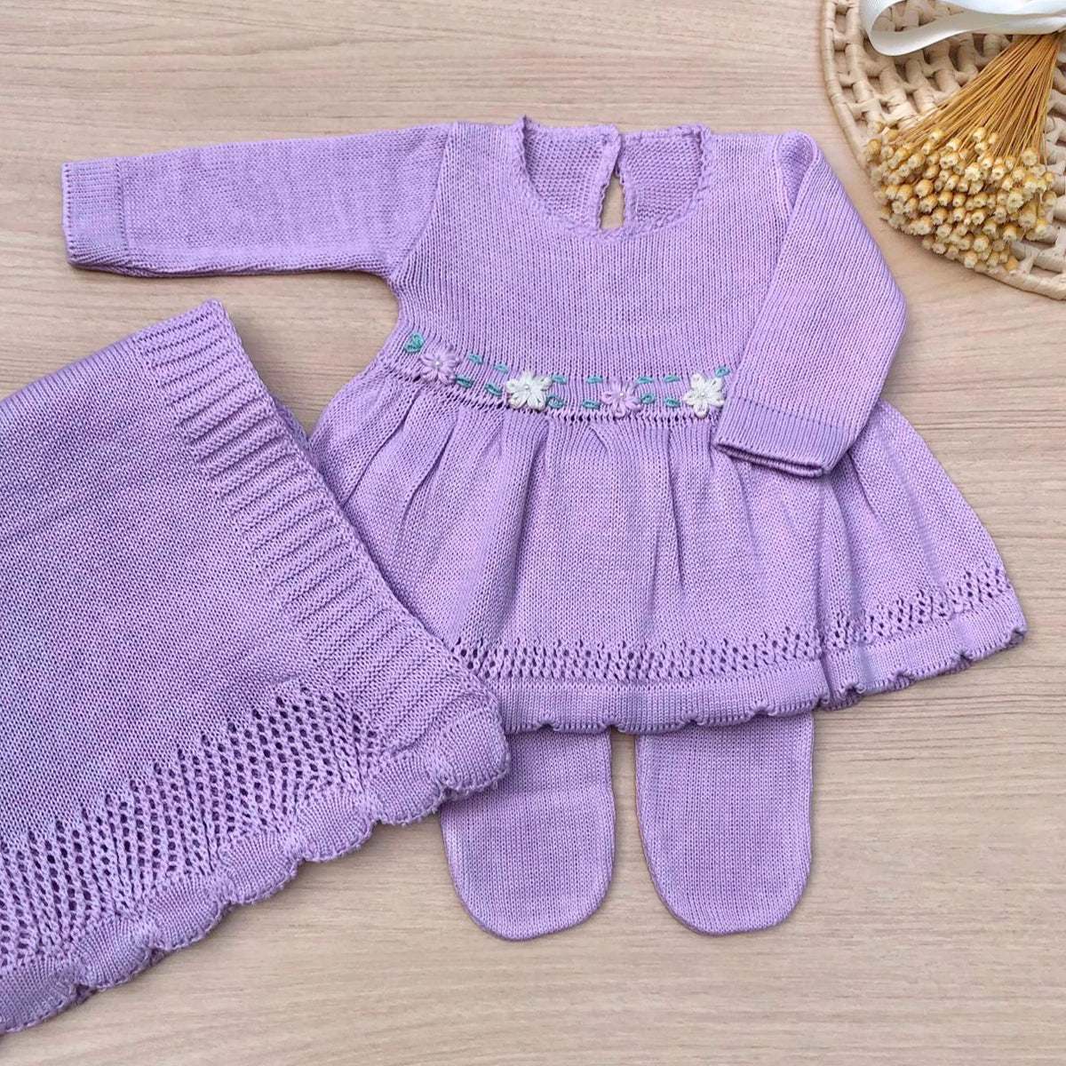 Saída Maternidade Tricot Maria