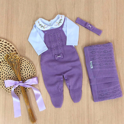 Saída Maternidade Tricot Maria Carolina