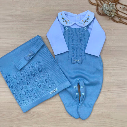 Saída Maternidade Tricot Maria Carolina
