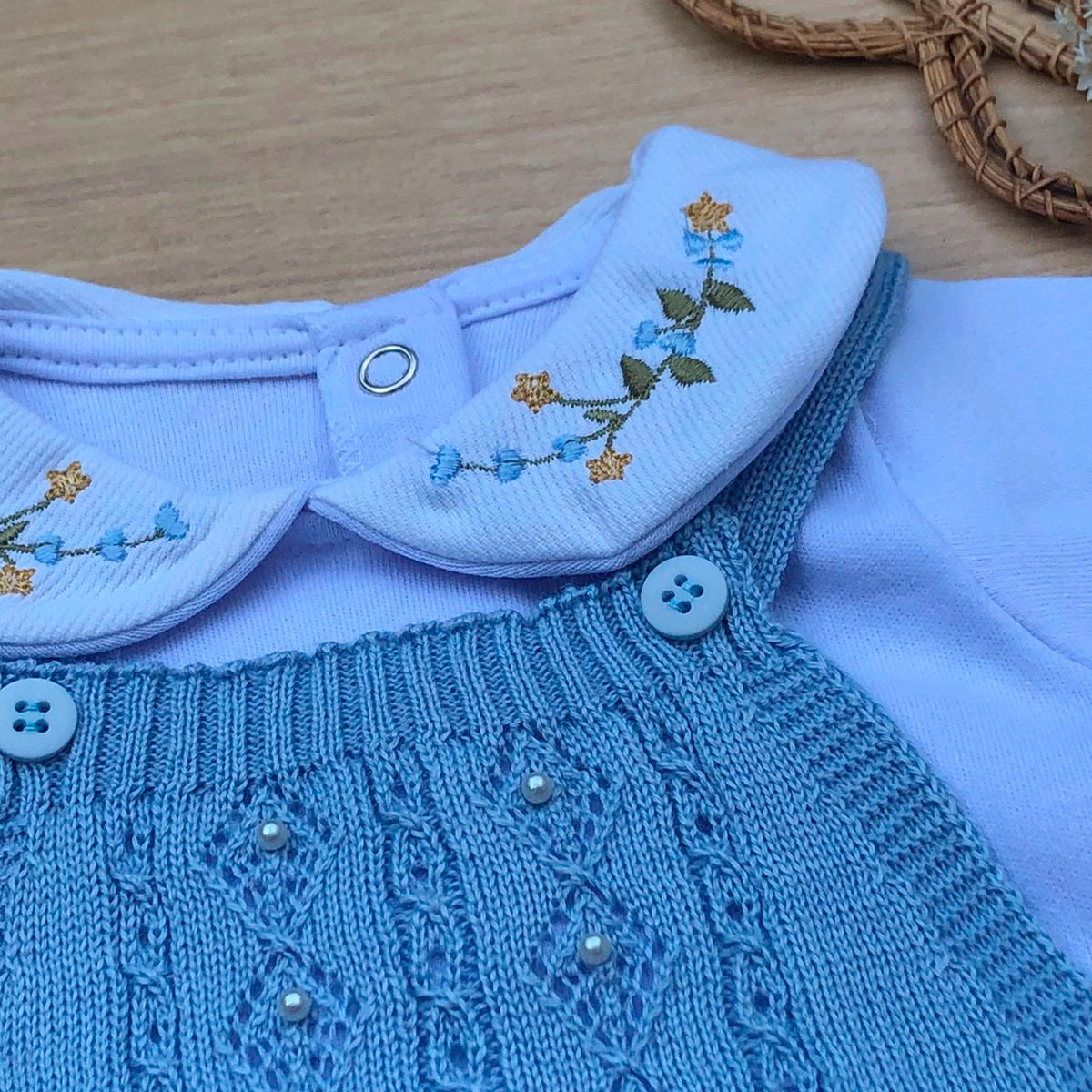 Saída Maternidade Tricot Maria Carolina