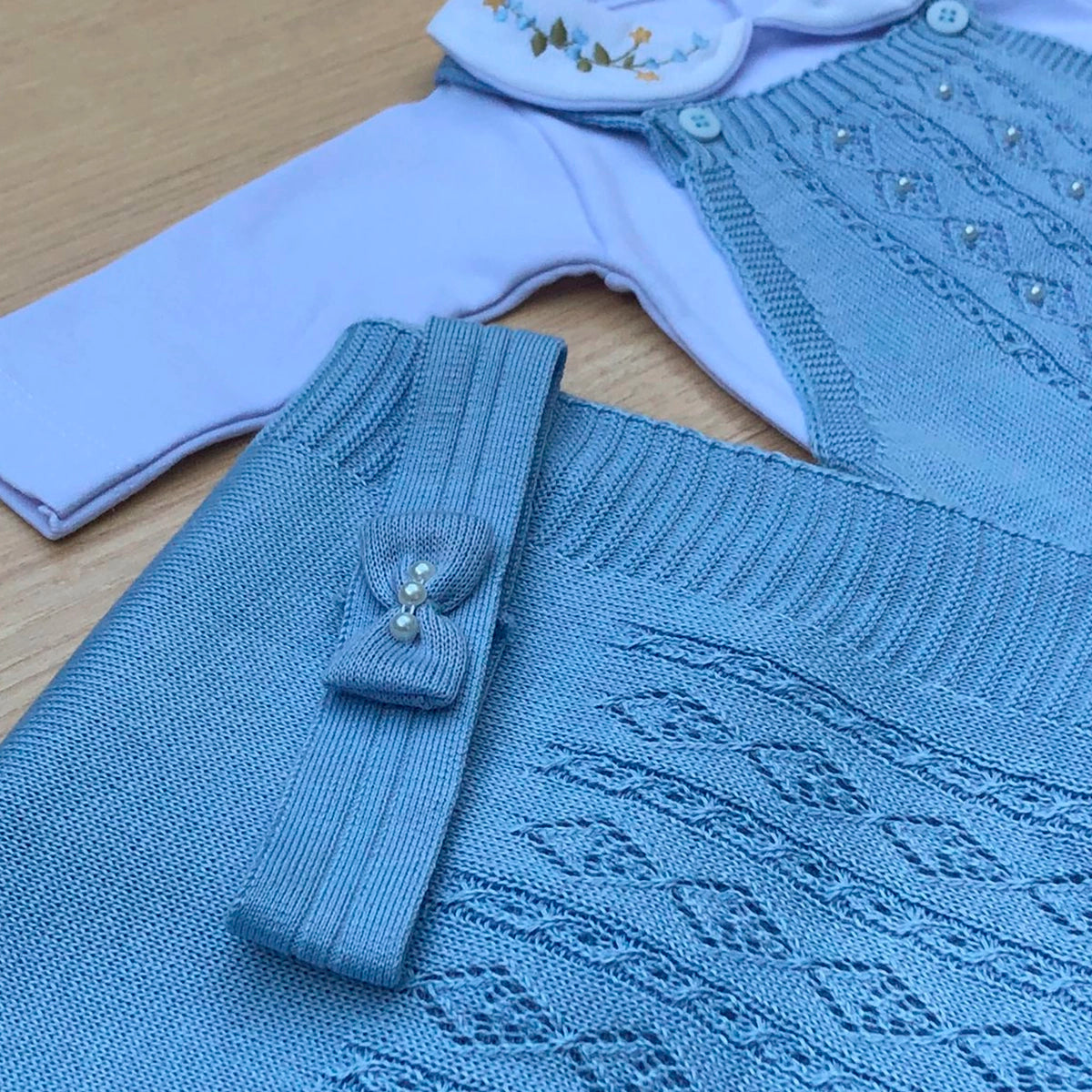 Saída Maternidade Tricot Maria Carolina