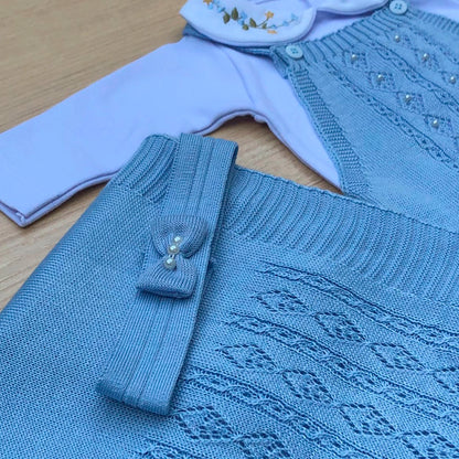 Saída Maternidade Tricot Maria Carolina