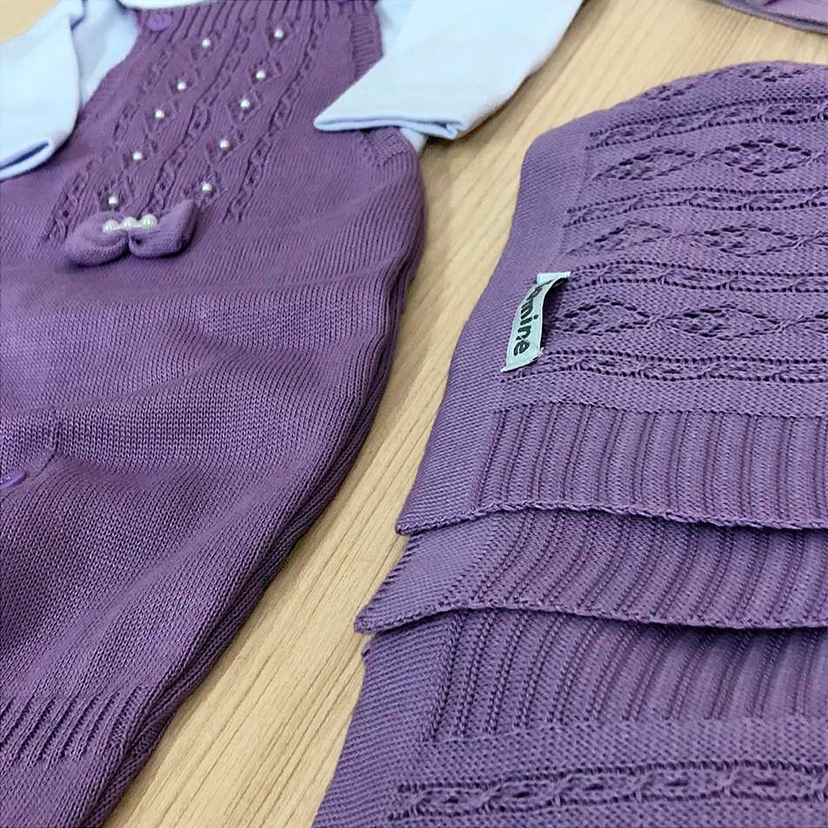 Saída Maternidade Tricot Maria Carolina