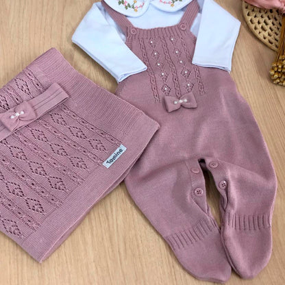 Saída Maternidade Tricot Maria Carolina