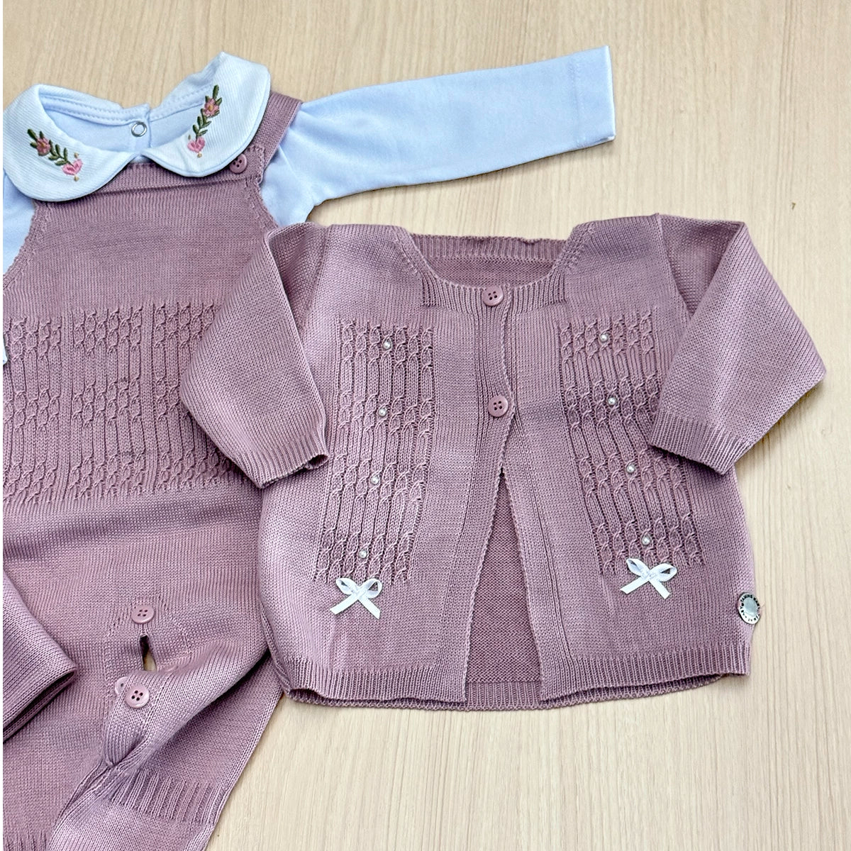 Saída Maternidade Tricot Olivia Maria