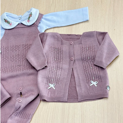 Saída Maternidade Tricot Olivia Maria