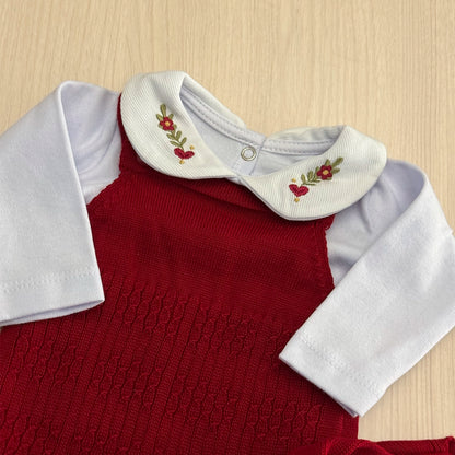 Saída Maternidade Tricot Olivia Maria