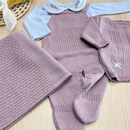 Saída Maternidade Tricot Olivia Maria