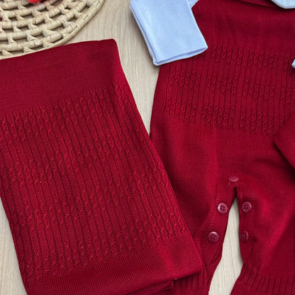 Saída Maternidade Tricot Olivia Maria