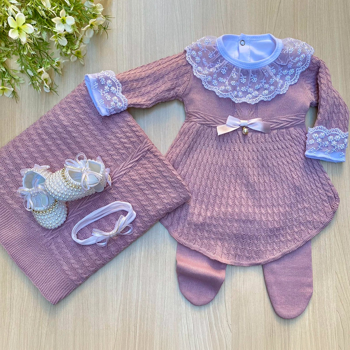 Saída Maternidade Tricot Alice