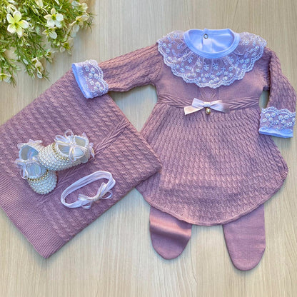 Saída Maternidade Tricot Alice