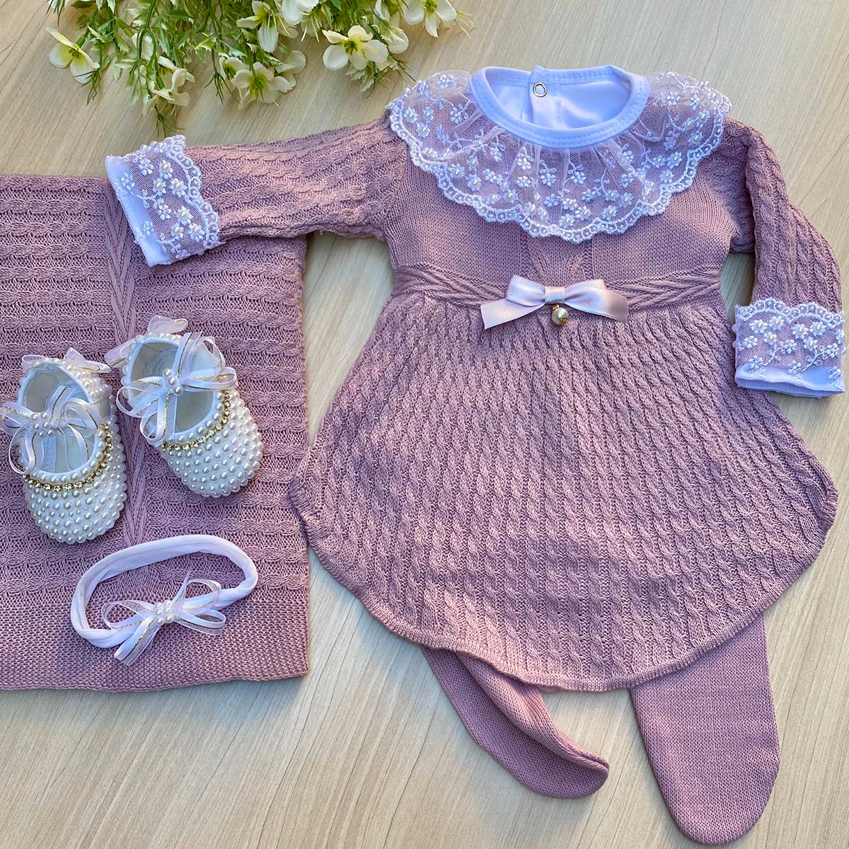 Saída Maternidade Tricot Alice