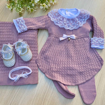 Saída Maternidade Tricot Alice