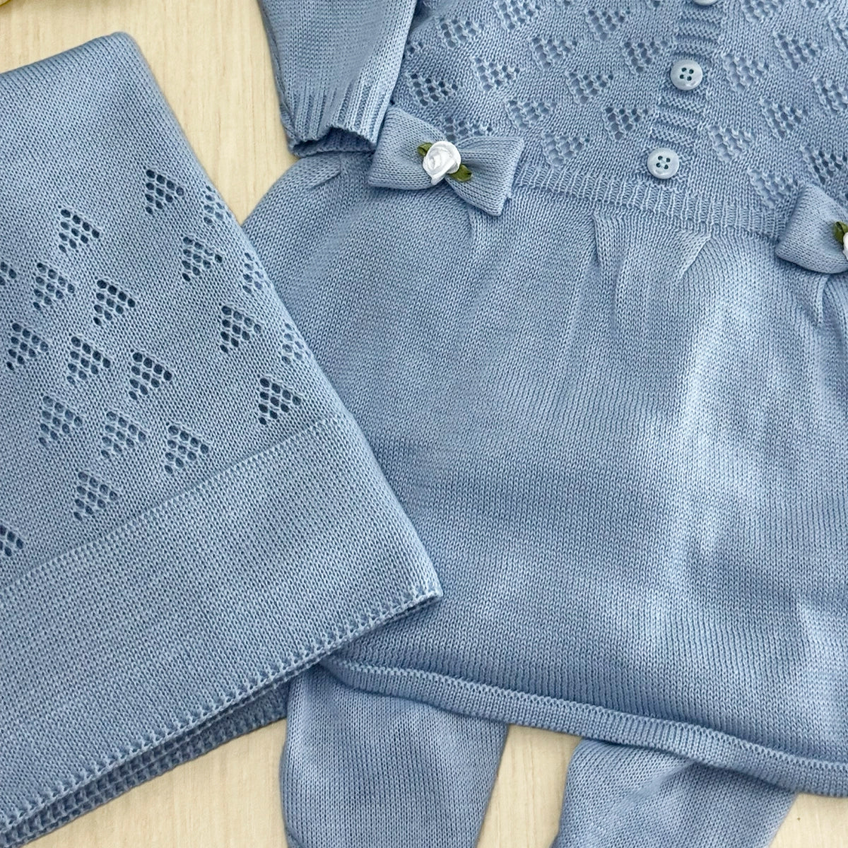 Saída Maternidade Tricot Rococo