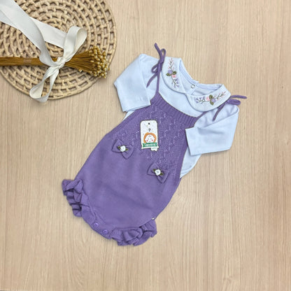 Romper Bebê Tricot Letícia