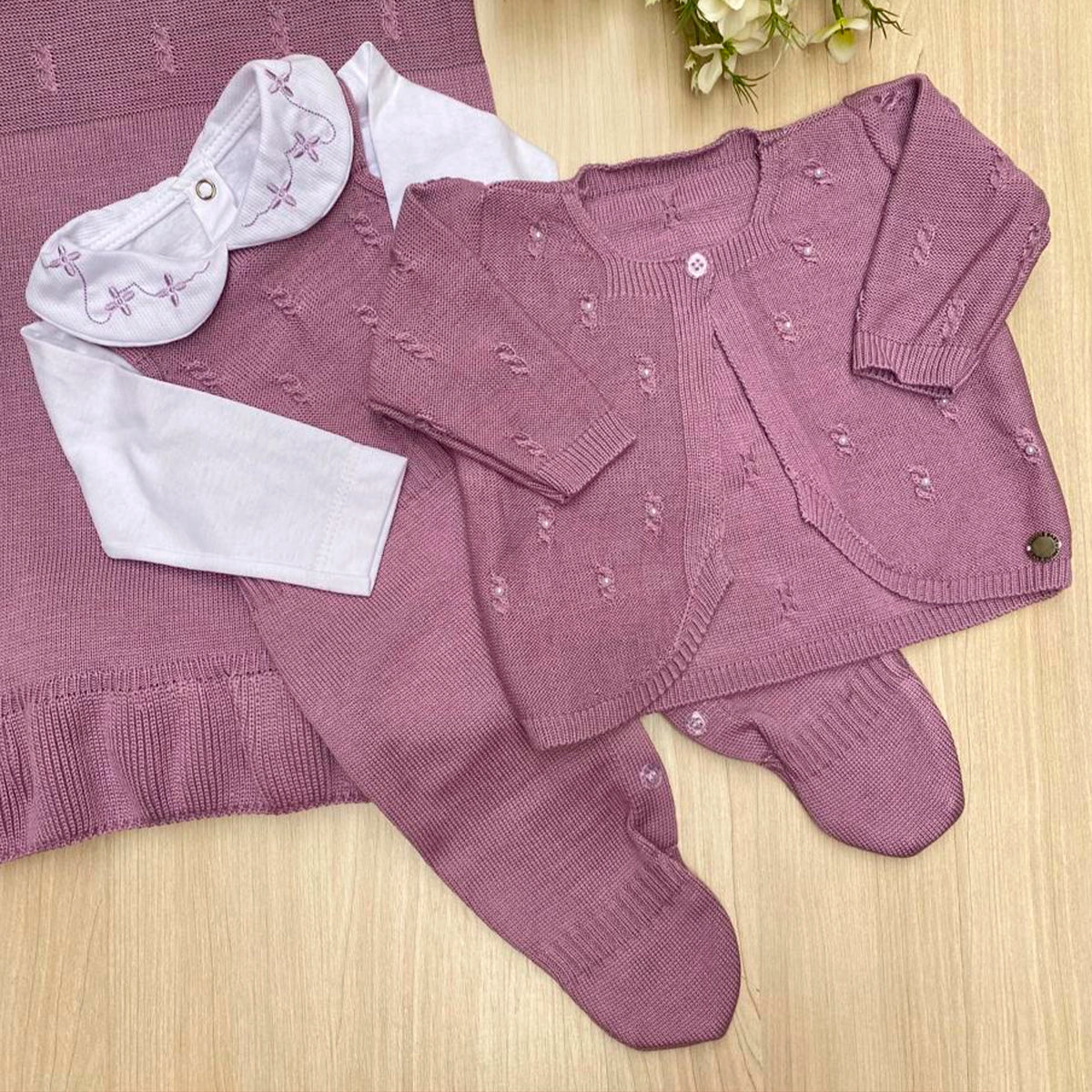 Saída Maternidade Tricot Vitória