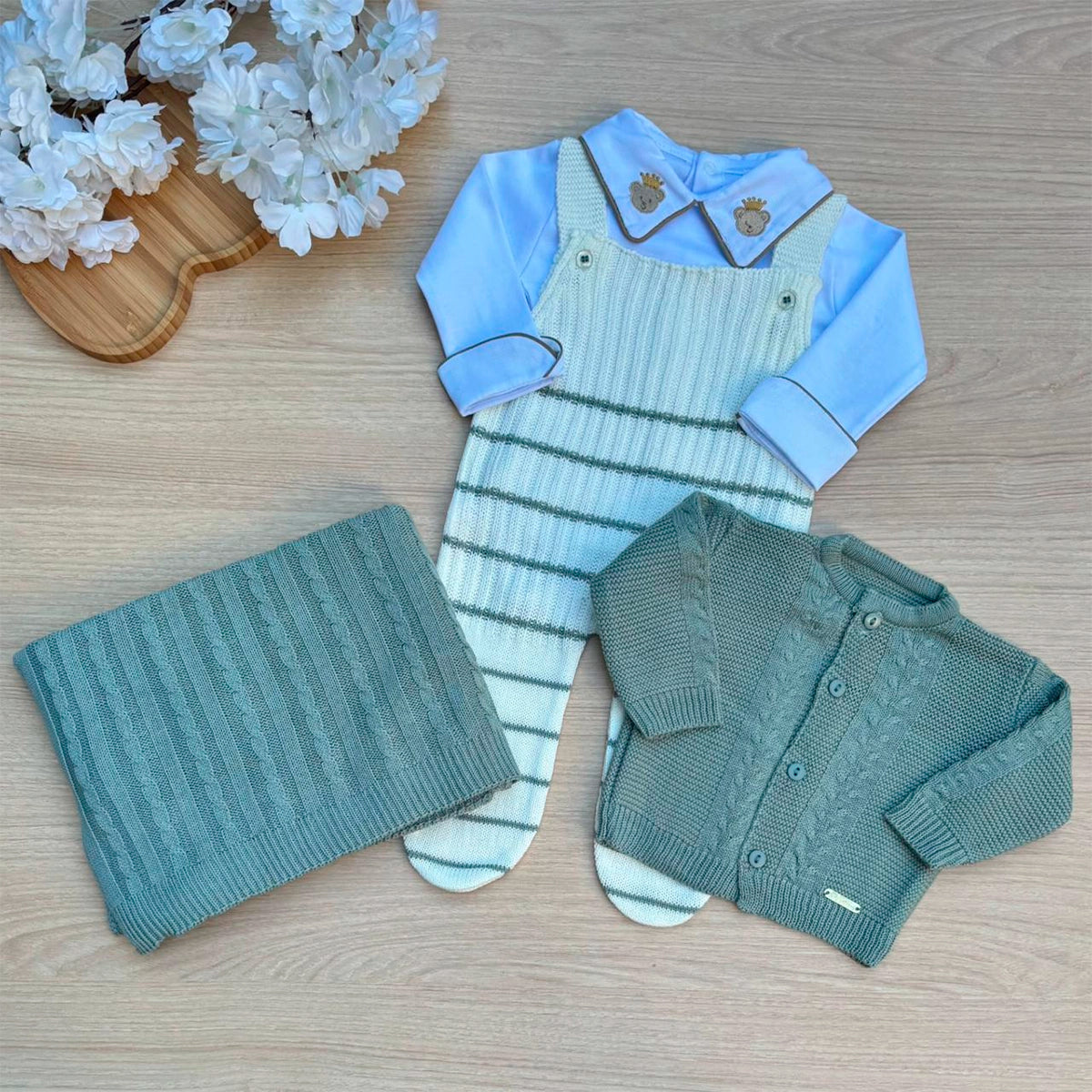 Saída Maternidade Tricot Davi