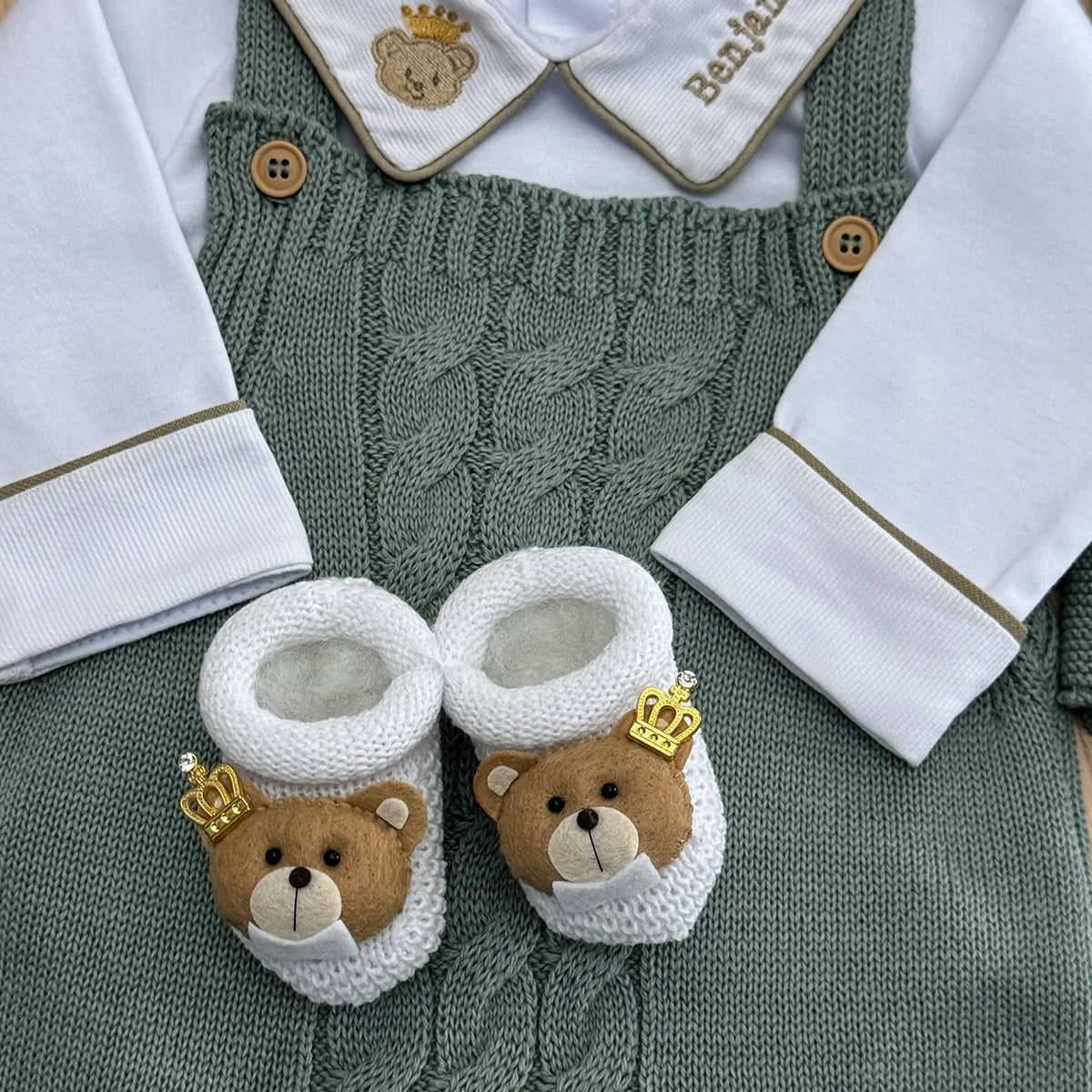 Saída Maternidade Tricot Raul Personalizado