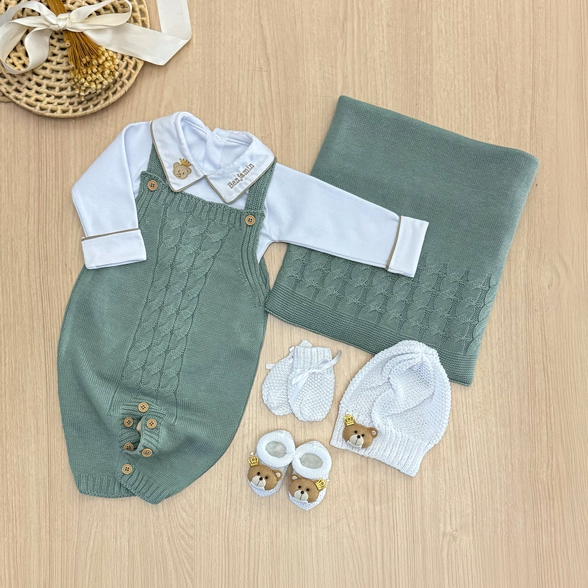 Saída Maternidade Tricot Raul Personalizado