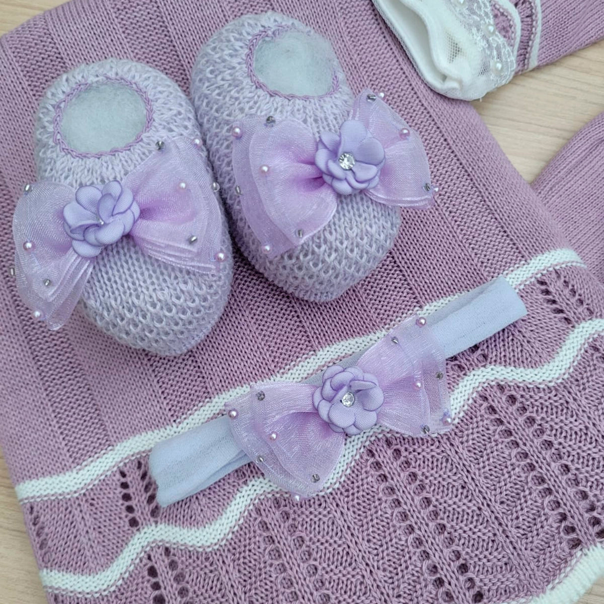 Saída Maternidade Tricot Luna